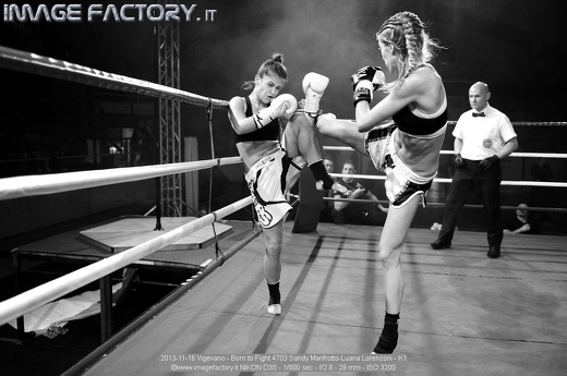 2013-11-16 Vigevano - Born to Fight 4703 Sandy Manfrotto-Luana Lorenzoni - K1